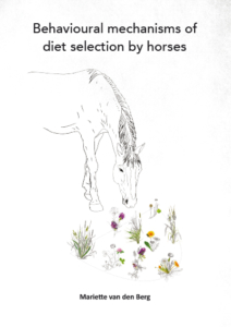 Behavioural mechanisms of diet selection by horses