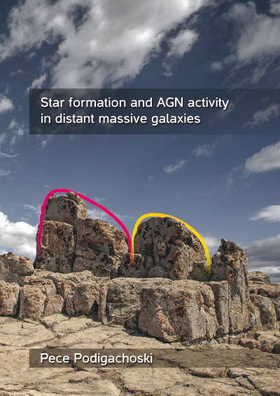 Star formation and AGN activity in distant massive galaxies